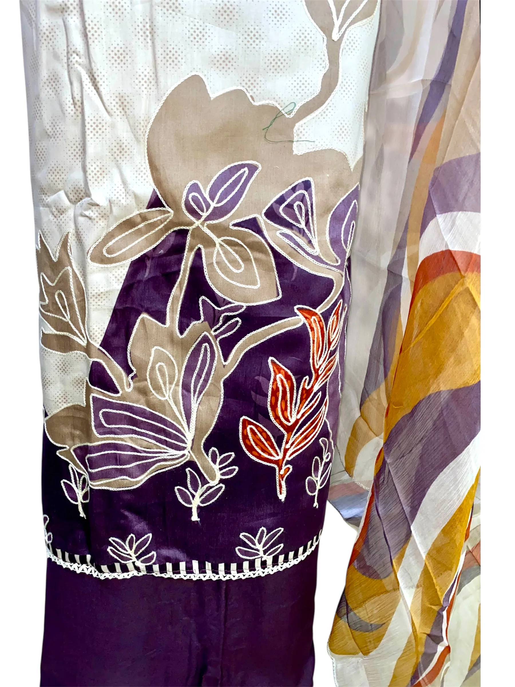 Pure Cotton Salwar Suit with Pure Chiffon Dupatta – Elegant Ethnic Wear - Image 2